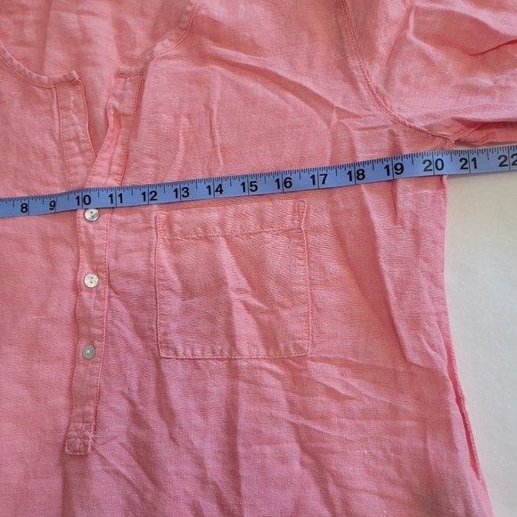 Linen Blend Max Edition Tunic Blouse Large - Picture 5 of 7